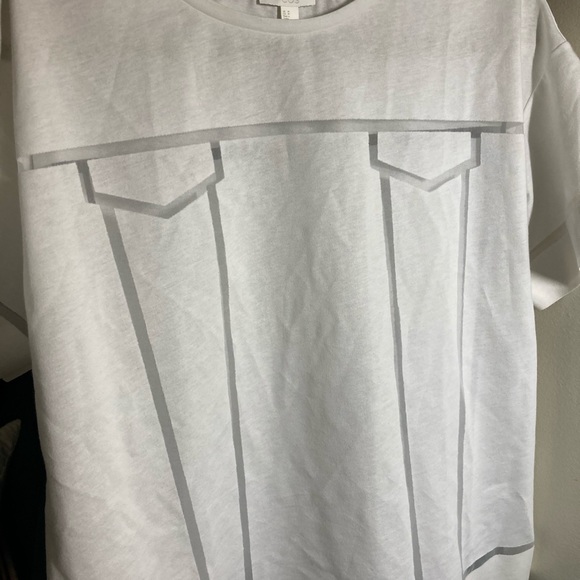 COS Cropped Cotton T-shirt -White -Size M - Picture 6 of 7